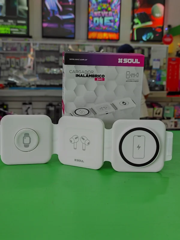 Cargador inalámbrico soul - 3 en 1 22,5w