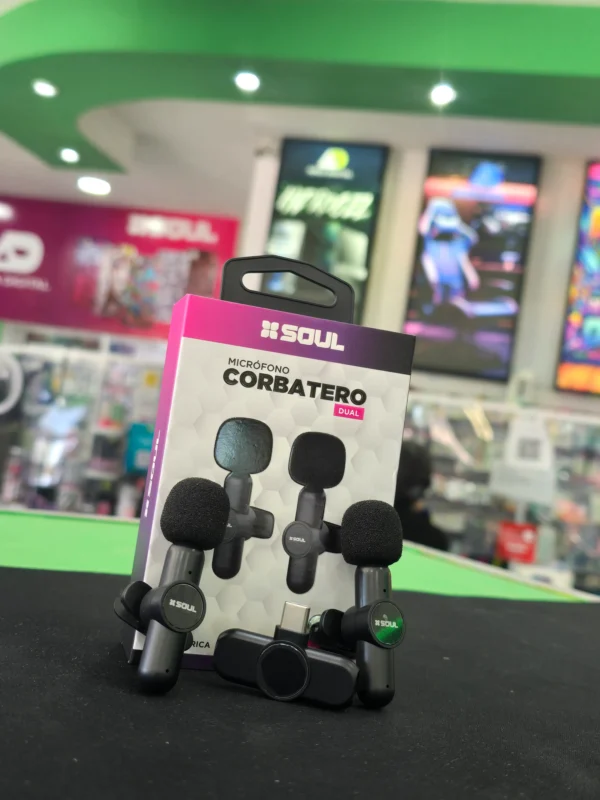 Micrófono corbatero inalámbrico dual tipo c Soul
