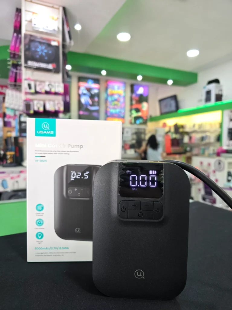 Powerbank/ Inflador Portatil Usams Mini Car Air Pump