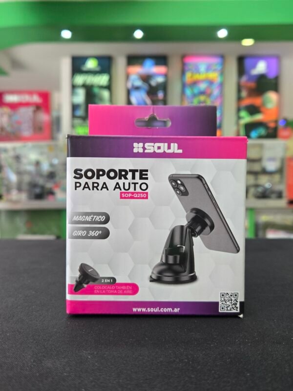 Soporte para auto soul magnético sopapa/ toma de aire SOP-Q250