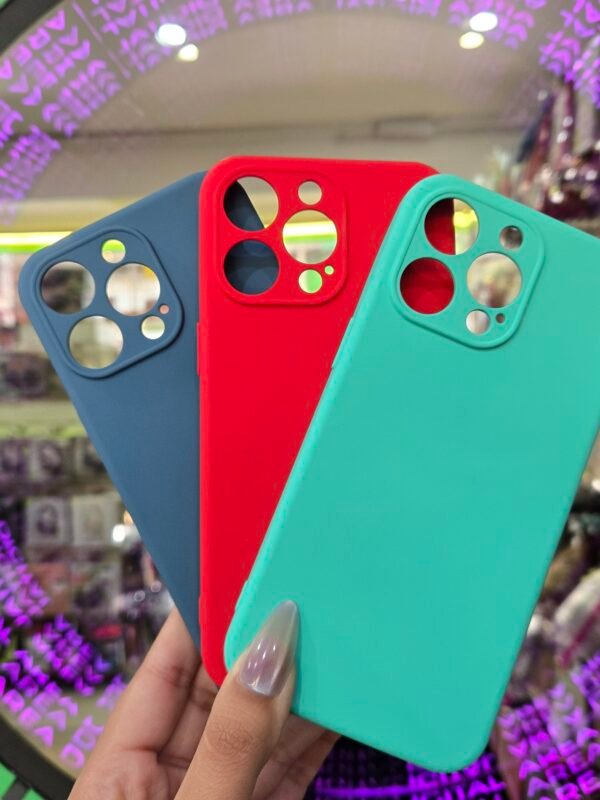Funda Iphone 15 Pro Max Silicona Colores