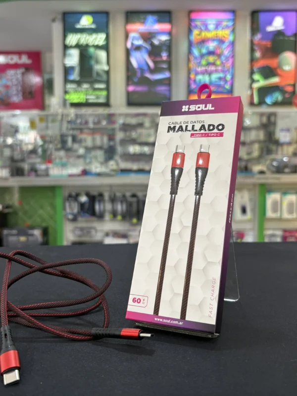 Cable Soul Mallado C a C 60w