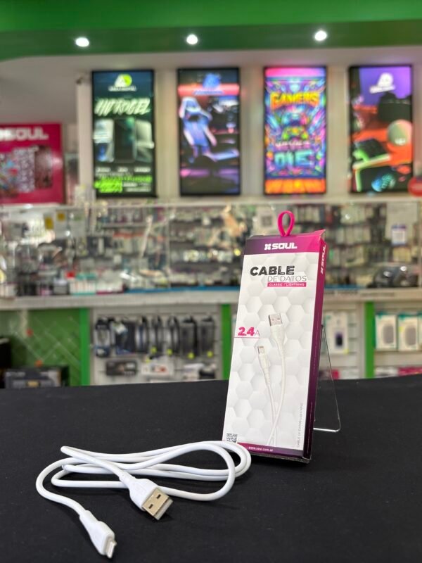 Cable USB iPhone SOUL Classic 2.4A 1m