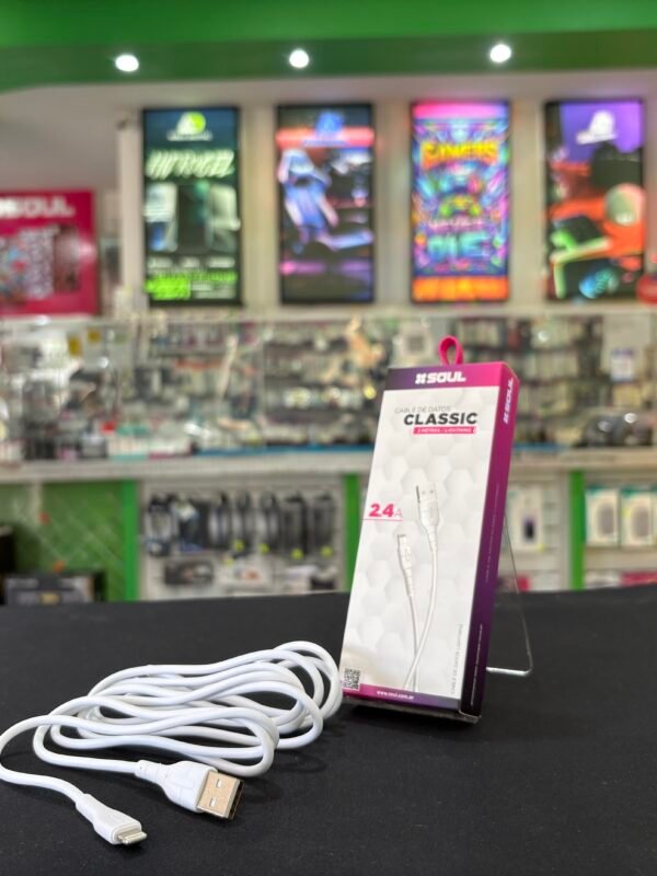 Cable USB iPhone SOUL Classic 2.4A 2m