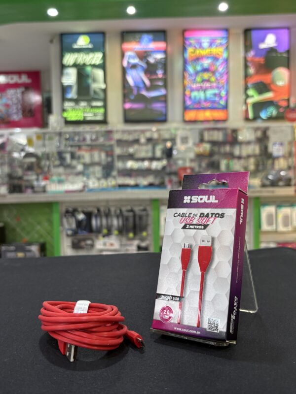 Cable USB V8 Soul Soft 2.0A 2m