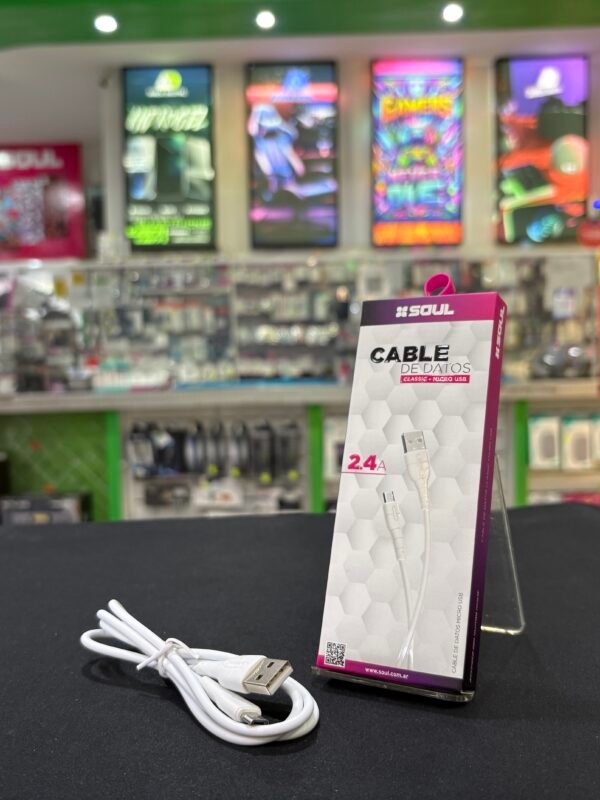 Cable USB V8 Soul Classic 2.4A 1m
