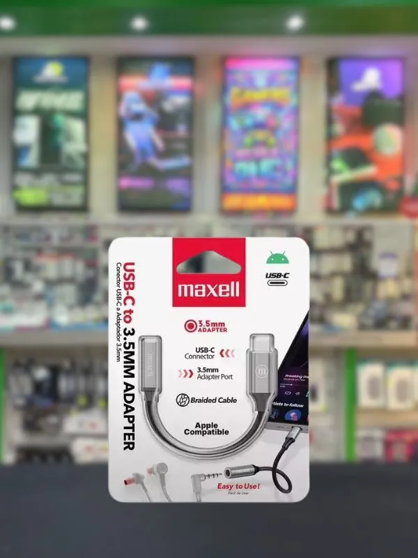 Adaptador USB-C a Jack 3.5 Hembra Maxell