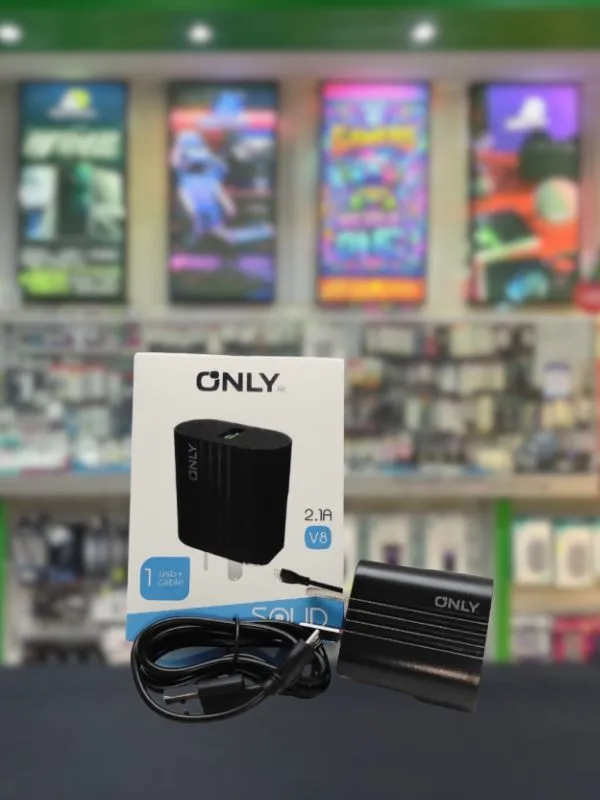 Cargador micro USB ONLY con cable USB a v8 2.1A