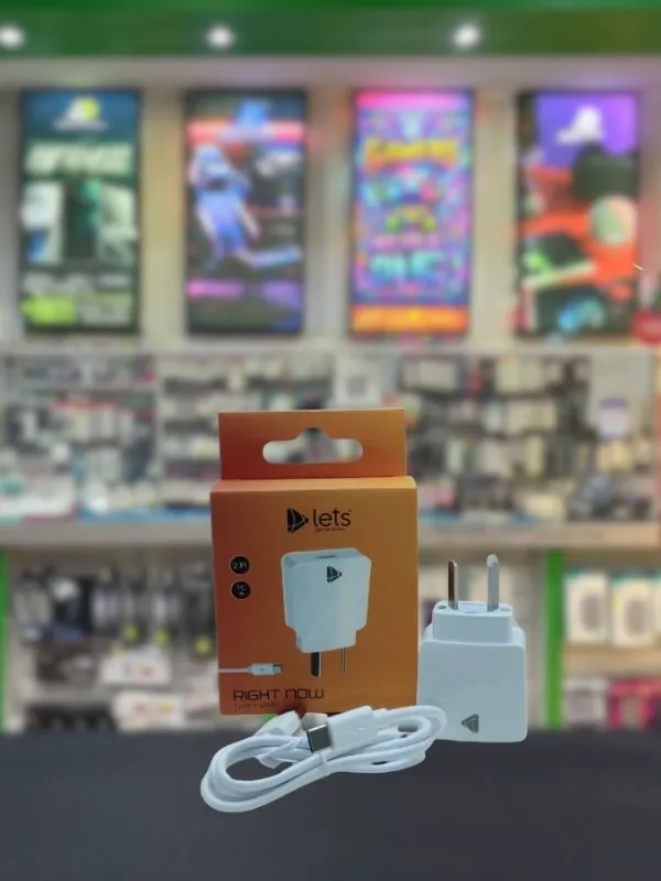 Cargador tipo C Lets con cable USB A C 2.1A