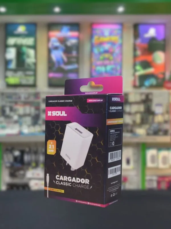 Cargador tipo C SOUL con cable USB A C 2.1A