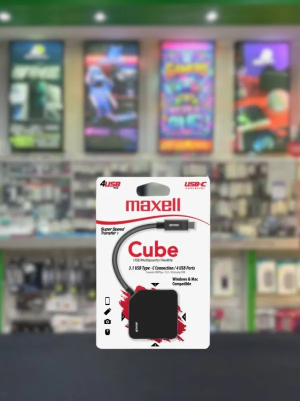 Hub USB-C Maxell C a USB x4