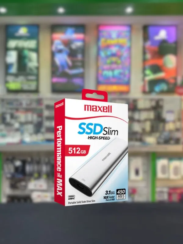 Disco Externo Maxell SSD Slim 512GB