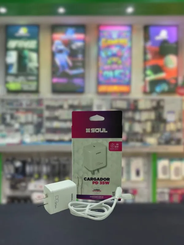 Cargador iPhone SOUL con cable C/lightning 35W