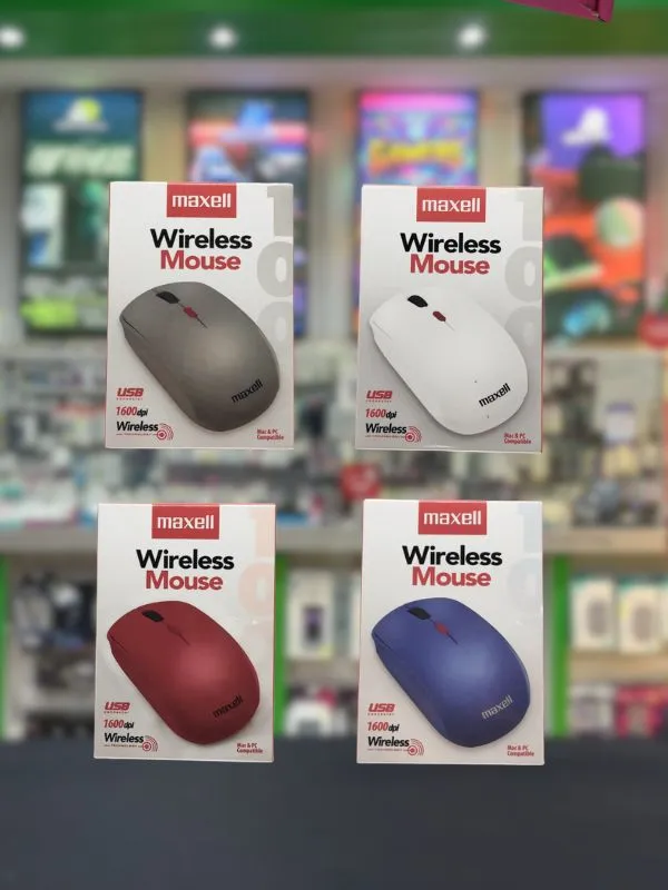 Mouse Inalámbrico Maxell 1600DPI