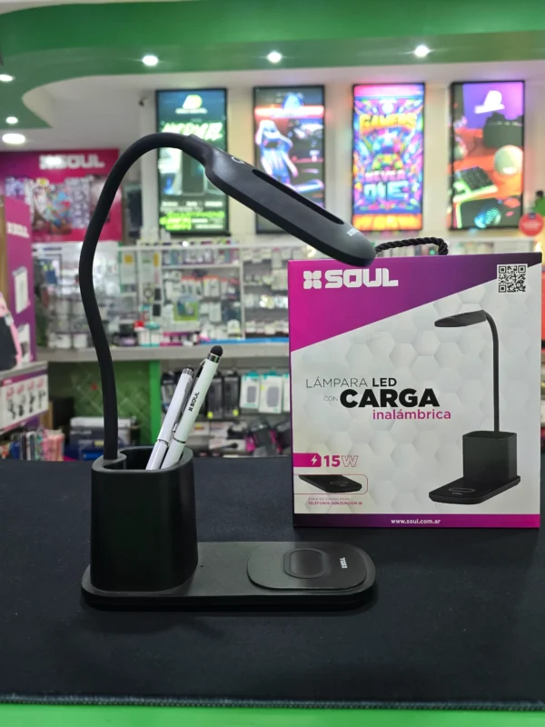 Lámpara led con carga inalámbrica SOUL 15w lapicero