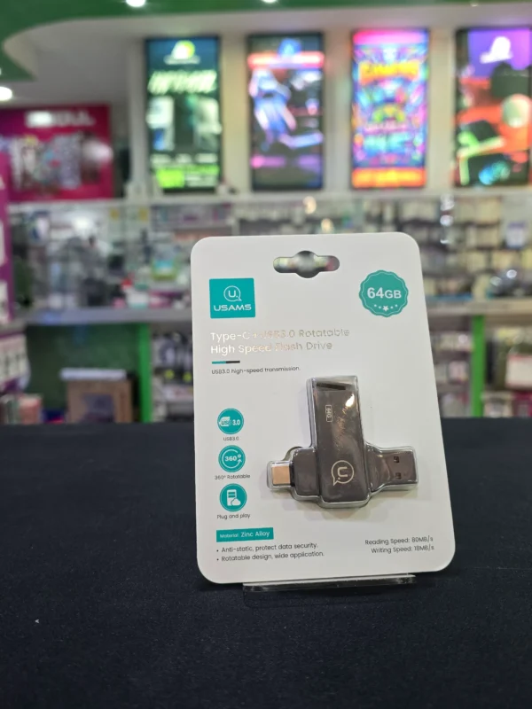 Pendrive USB Tipo-C Rotativa - 64GB