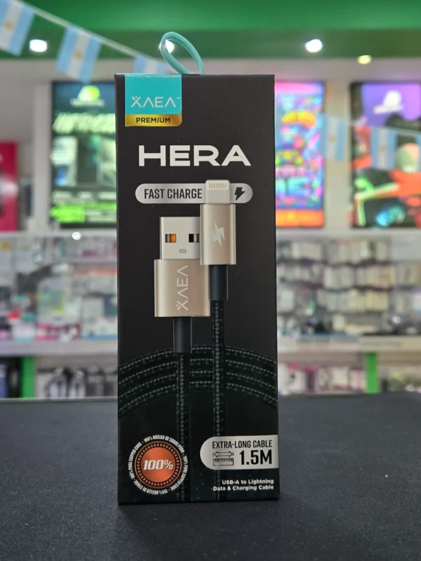 Cable XAEA Hera USB a Lightning de 1.5M