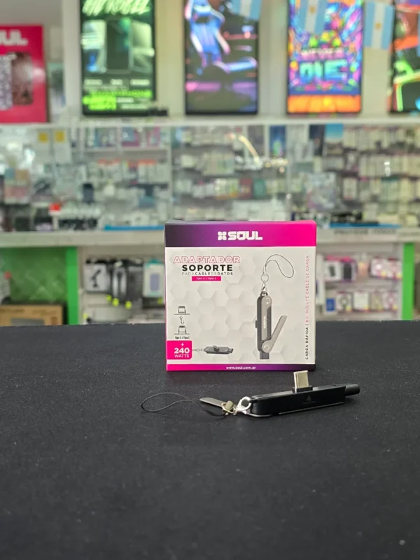 Adaptador Soporte para Cable de Datos SOUL (Tipo-C a Tipo-C)
