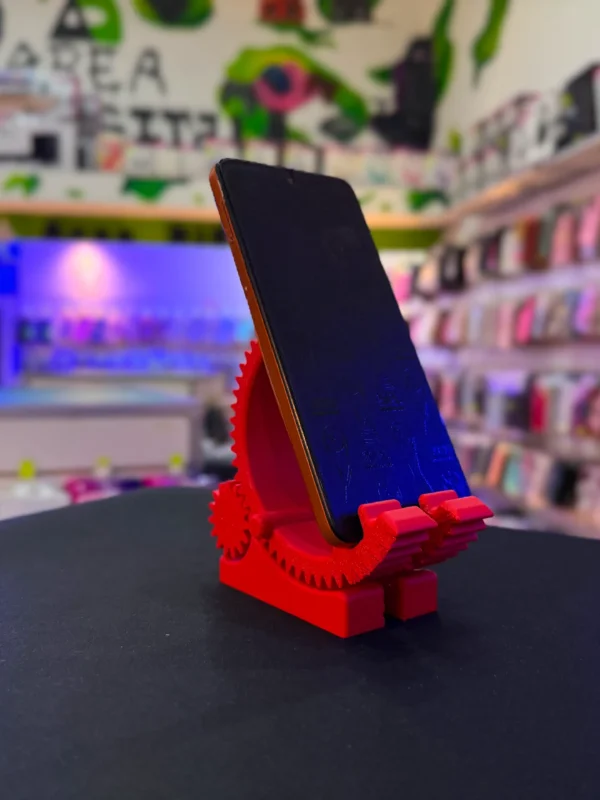 Soporte 3D de Engranajes para Celular | Diseño Mecánico Original – Area Digital