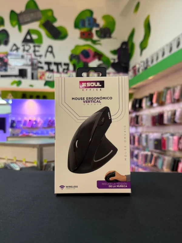 Mouse Ergonómico Vertical Inalámbrico Soul OMV410 Office