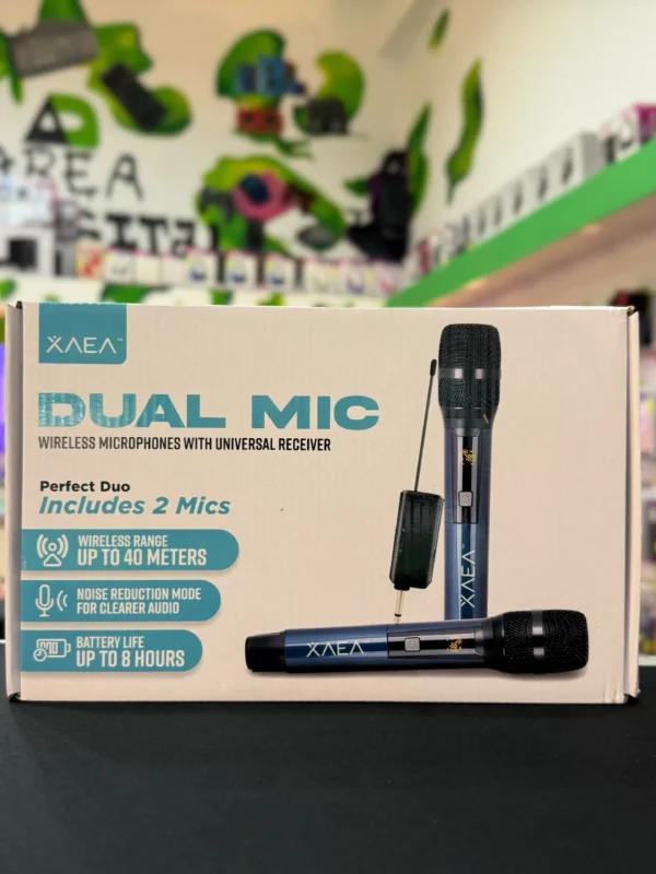 Sistema de Micrófonos Inalámbricos Dobles XAEA Dual Mic