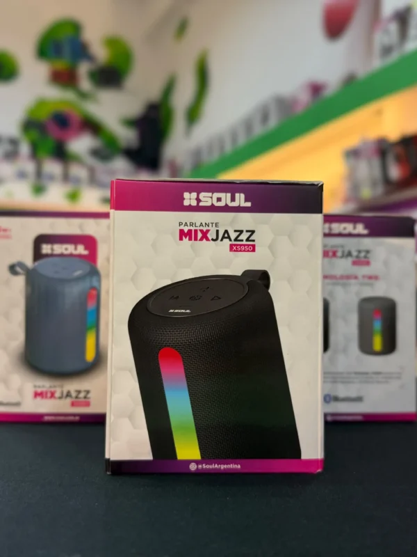 Parlante Portátil Bluetooth SOUL Mixjazz XS950 con Luces LED RGB