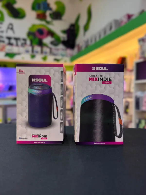 Parlante Portátil Bluetooth SOUL Mixindie XS900 5W con Luces LED y Correa