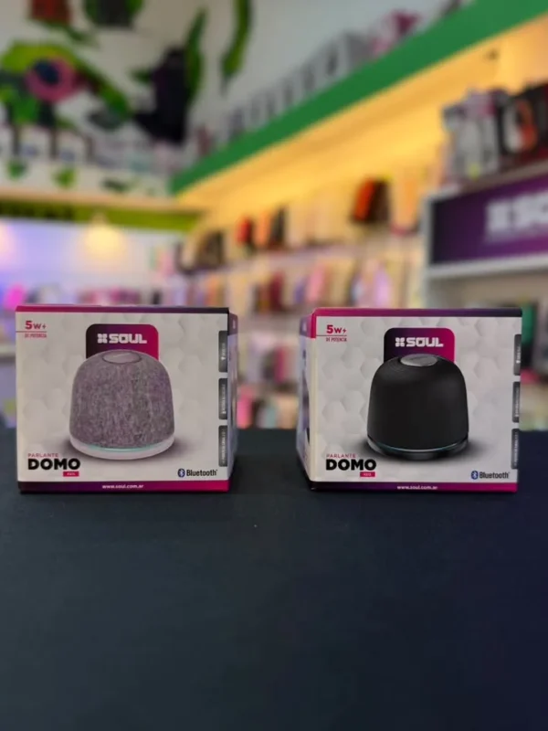 Parlante Portátil Bluetooth SOUL Domo XS15 5W con Luces LED