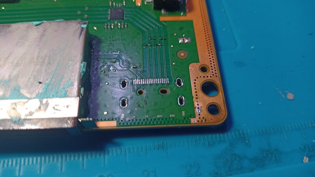 Placa de consola sin conector HDMI, lista para soldar el nuevo