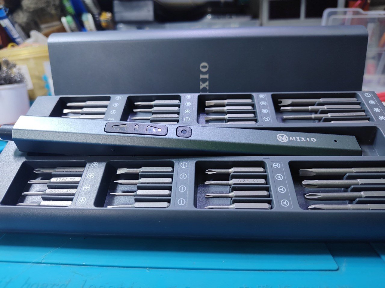 Kit de destornillador eléctrico de precisión con puntas intercambiables