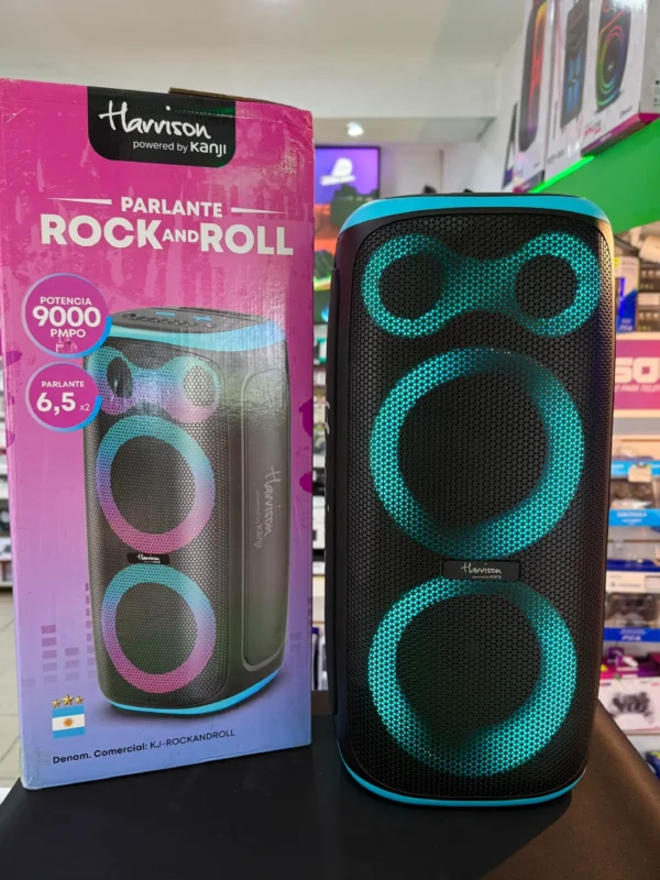 Parlante Bluetooth Harrison ROCK AND ROLL Doble 6.5" KJ-ROCKANDROLL