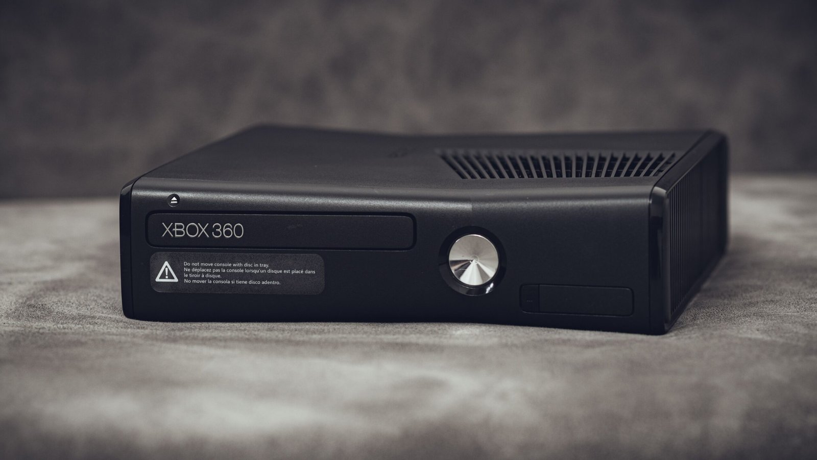 A nostalgic view of a classic Xbox 360 console, highlighting its vintage appeal.