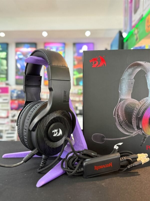 Auriculares redragon pandora 2 H350RGB-1 junto a su caja